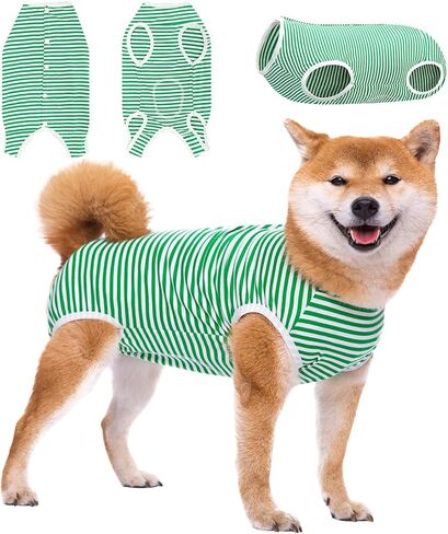 Dog Surgery Suit Female Spay Recovery Suit for Dogs, Dog Onesie Body Suits for Surgery Male Neuter, Breathable Surgical Recovery Suit to Stop Licking Cone Alternative for Dogs Puppy in Saudi Arabia