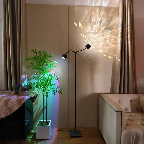 مصباح Sunset LED LED LED موجة المحيطات ثلاثية الأبعاد مع Remote ، 16 لونًا من الضوء الليلي 720 درجة ، وأربعة وضع مع قابس أمريكي قياسي ، وضوء ليلي للأرضيات الحديثة لغرفة النوم (أبيض مزدوج) in Kuwait