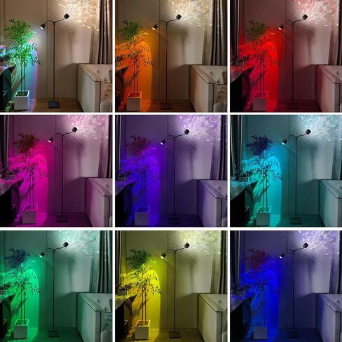 مصباح Sunset LED LED LED موجة المحيطات ثلاثية الأبعاد مع Remote ، 16 لونًا من الضوء الليلي 720 درجة ، وأربعة وضع مع قابس أمريكي قياسي ، وضوء ليلي للأرضيات الحديثة لغرفة النوم (أبيض مزدوج) in Kuwait