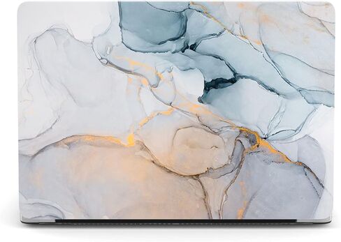 IVY Colored Marble Case for MacBook Air 15 with M2 (Models: A2941) Hard Shell Case with Keyboard Cover Set - E in Kuwait