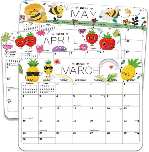 2024 Magnetic Calendar for Refrigerator Planner Fridge Wall Monthly Magnet Organization, 14 Month 8 x 10 Inch, Season and Holidays Decor for Kitchen Home Household in Kuwait