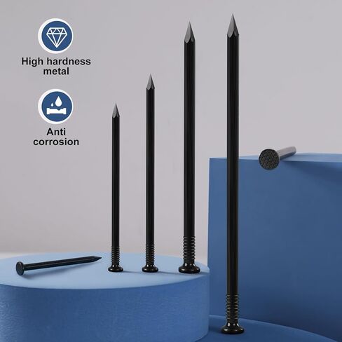 5 inch Hardware Nails, (20pcs) 1 lbs Stainless Steel Nails, Nails for Hanging Pictures, Long Nails, Wall Nails, Wood Nails in Kuwait