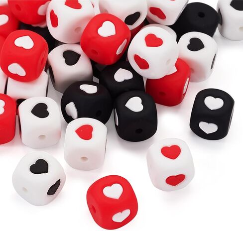 50Pcs White Round Vowel Silicone Beads Disc Coin Black Letter Beads Alphabet Loose Spacer Beads 11.5x4.5mm for DIY Bracelet Necklace Keychain Jewelry Making Set in Kuwait