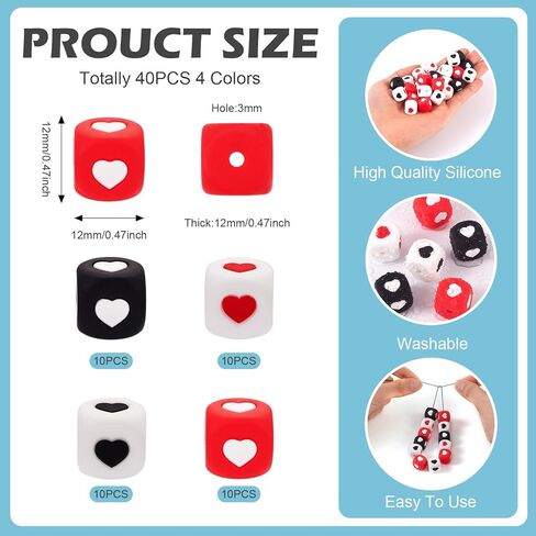 50Pcs White Round Vowel Silicone Beads Disc Coin Black Letter Beads Alphabet Loose Spacer Beads 11.5x4.5mm for DIY Bracelet Necklace Keychain Jewelry Making Set in Kuwait