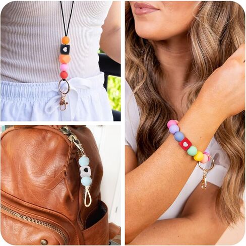 50Pcs White Round Vowel Silicone Beads Disc Coin Black Letter Beads Alphabet Loose Spacer Beads 11.5x4.5mm for DIY Bracelet Necklace Keychain Jewelry Making Set in Kuwait