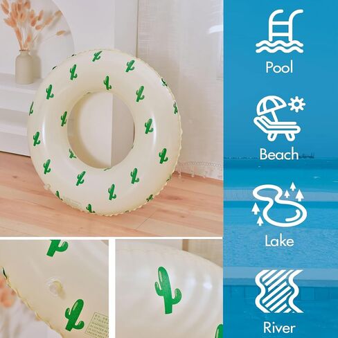 2pcs قابلة للنفخ في حمام السباحة تطفو حلقات سباحة كبيرة أنبوب الأنبوب المسبح ألعاب السباحة حلقات السباحة تطفو على حمام السباحة وصيف in Kuwait