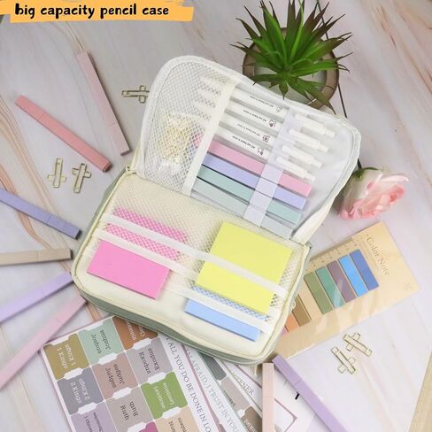 oriental beauty pearl Bible Study Supplies Journaling Kit with Tabs and Highlighter, Notebook and Pen Case, Bible Annotation kit (Green) in Saudi Arabia