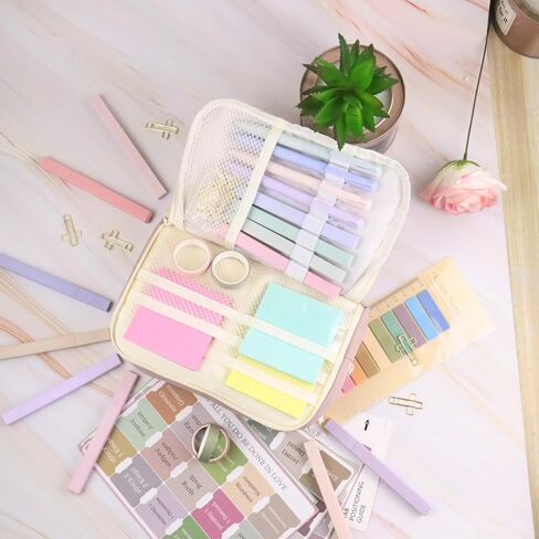 oriental beauty pearl Bible Study Supplies Journaling Kit with Tabs and Highlighter, Notebook and Pen Case, Bible Annotation kit (Green) in Saudi Arabia