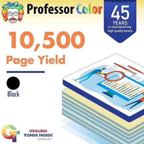 Professor Color Re-Coded OEM Toner Cartridge Replacement for Xerox VersaLink C405 C400 C400D C400DN MFP C405DN C405N C405 | 106R03524 106R03525 106R03526 106R03527 - Extra High Yield 4 Pack in Saudi Arabia