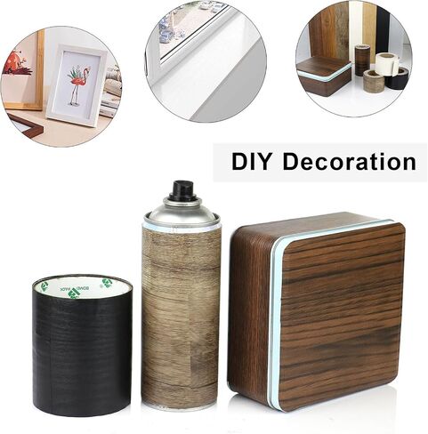 BOMEI PACK Wood Grain Repair Tape,Self Adhesive Repair Patch for Furniture, Floors, Cabinets, Windows, Doors, RV, Home Decor and DIY Projects (1, Black) in Saudi Arabia