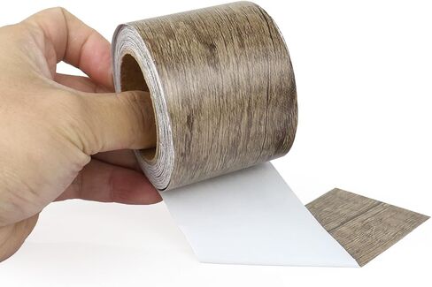 شريط إصلاح الحبوب الخشبية BOMII ، تصحيح إصلاح لاصق ذاتي للأثاث والأرضيات والخزانات والنوافذ والأبواب و RV وديكور المنزل ومشاريع DIY (1 ، أسود) in Kuwait