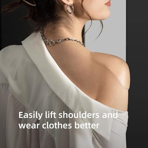 XG Glitter Shoulder Pads for Women's Clothing, Reusable Silicone Women's Shoulder Pads, Anti-Slip Push-Up Enhancers, Invisible and Breathable, 2 Pairs Skin Color in Kuwait