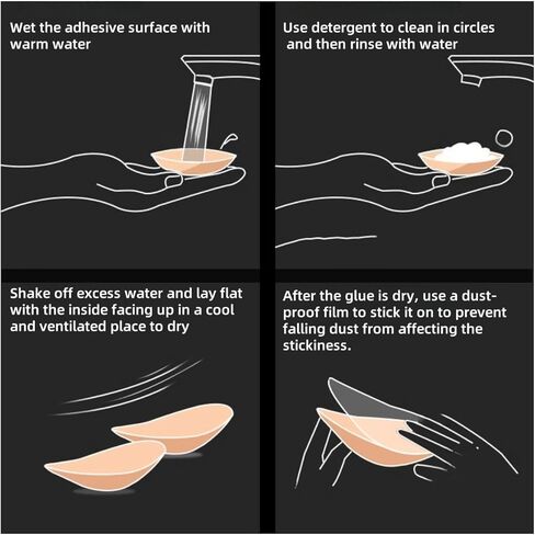 XG Glitter Shoulder Pads for Women's Clothing, Reusable Silicone Women's Shoulder Pads, Anti-Slip Push-Up Enhancers, Invisible and Breathable, 2 Pairs Skin Color in Kuwait