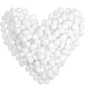 150 Pcs White Pom Poms for Crafts 1 Inch Small Craft Pom Poms Balls Pom Pom Balls Fuzzy Pompom Puff Balls for DIY Art Crafts Projects Home Decorations