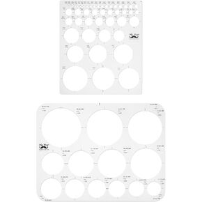 Mr. Pen- Circle Template, 2 pcs, Large and Small Size, Circle Stencil, Circle Ruler, Circle Templates for Drafting, Circle Template for Drawing, Circle Tracers for Drawing, Circle Tracer