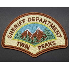 Twin Peaks Sheriff Department 3.75" Iron On Embroidered Thermoadhesive Patch for Clothing