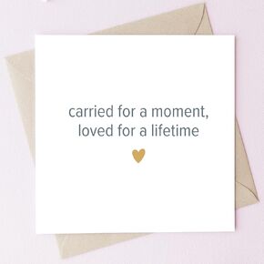بطاقة الفجيعة Teemi-Miscarriage Card Memorial Fereavement التعاطف مع بطاقة هدايا فقدان فقدان الطفل