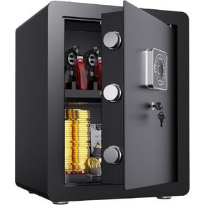 2Cuft Safe Box Gun Safe for Home Documents Small Lock box