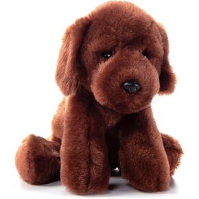 The Petting Zoo Chocolate Lab Dog Stuffed Animal Plushie, Gifts for Kids, Lab Dog Plush Toy 9 inches