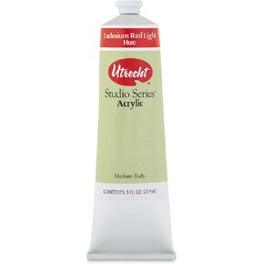 Utrecht Studio Series Acrylic Paint - Cadmium Red Light Hue ، 237 ML Tube