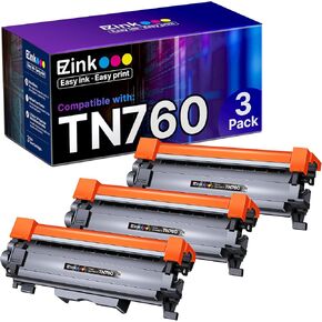 E-Z حبر خرطوشة الحبر متوافقة مع Brother TN760 TN 760 TN730 متوافق مع DCP-L2550DW HL-L2350DW HLL2395DW HLL2390DW HL-L2370DW MFC-L2710DW MFC-L2750DW MFC-L2730DW