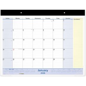 AT-A-GLANCE 2026 Desk Calendar, Monthly, Desk Pad, 22" x 17", Standard, QuickNotes (SK7000026)