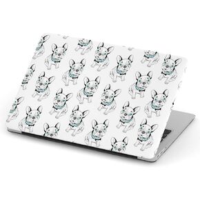 [متوافق مع الإصدار الأقدم MacBook Air 13 Inch (Model A1369 & A1466 - Year 2010-2017)] غطاء الحالة الصلب الكامل - Bulldog الفرنسية