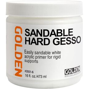 GESSO الصلب القابل للرمل الذهبي - 16 أوقية جرة