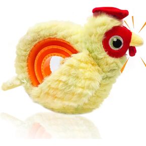 Chicken Puzzle Dog Toys to Keep Them Busy, Interactive Dog Toys with Slow Feeder, Squeaky Tug of War Dog Toy Plush Stuffed Puppy Chew Toy for Small Medium Dogs