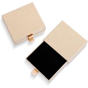 3 Pack Jewelry Gift Boxes, 3.14 x 2.75 x 0.66Inch Small Gift Boxes, Cardboard Jewelry Boxes, Drawer Type Jewelry Organizer Box, Jewelry Box for Women for Bracelets Earrings Necklaces Earring (Pink)