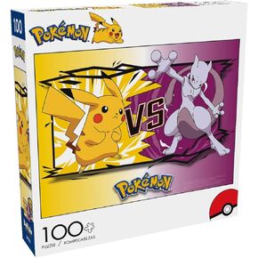 Buffalo Games - Pokemon - Versus - 100 Piece Jigsaw Puzzle for Families -Challenging Puzzle Perfect for Game Nights - Finished Size is 15.00 x 11.00