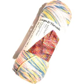 Soft Classic Multi Ombre Yarn by Loops & Threads - 5 Ounces - 252 Yards - Rock-A-Bye, 626730