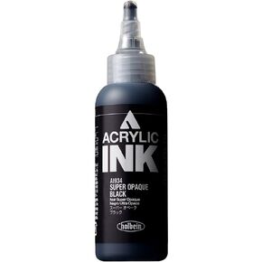 Holbein Acrylic Ink - Super Opaque Black 100ml