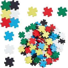 GorgeCraft 120pcs ألغاز ألغاز قطع خشبية الألغاز بانورامزو ، مجموعات خشبية حرة ، ألغاز ديي كومب ، مجتمع زخارف النشاط ، صناعة بطاقة الحفلات (0.75 "x0.75")