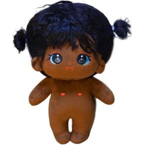 دمية Calembou Plush ، 20 سم من القطن دمية أنيمي دمية سوداء للبنات ، عيد ميلاد (Heibulei)