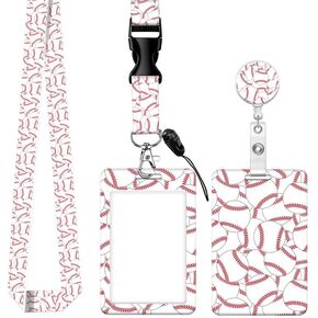 Badge Reels Retractable with Carabiner Reel Clip, ID Name Tag Work Badge Holder Belt Ferrule, Identity ID Badge Holder Cover Case for Office Nurse Teacher Student Gifts(Watercolor Purple Flower) in Kuwait