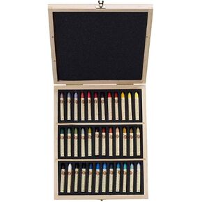 Sennelier Wooden Box Oil Pastel Set, 36 Count (Pack of 1), Multicolor