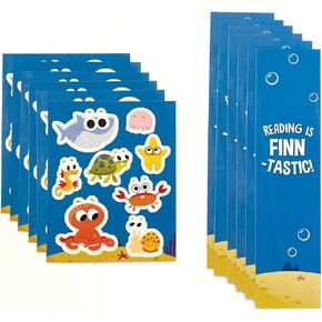 Super Simple Songs Finny The Shark Party Favor Create A Bookmark Pack,Multi