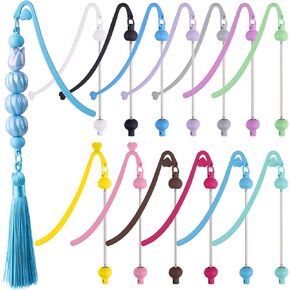 Framendino ، 13 Pack DIY Hook Hook Lockmark Idparks مع بار قلادة لمحبي الكتب