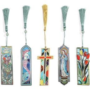 Tulip Bookmark - Elegant Handmade Metal Bookmarks with Tassels, Vintage Style Floral Design, Premium Brass Book Accessory, Ideal Gift for Book Lovers and Bookworms