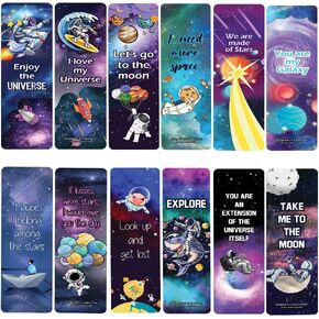 Creanoso Cute Biology Sayings Bookmarks (2-Sets x 6 Cards) – Daily Inspirational Card Set – Interesting Book Page Clippers – Great Gifts for Adults and Professionals