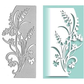 Flower Leaf Metal Die Cuts,Flower Lace Bells Edge Cutting Dies Cut Stencils for DIY Scrapbooking Album Decorative Embossing Paper Dies Card Making