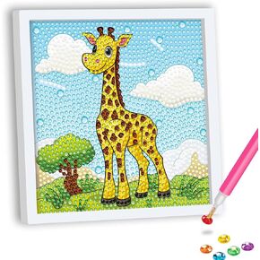 Skryuie 5D Diamond Painting for Kids Giraffe - DIY Diamond Art Kits for Boys and Girls تتراوح أعمارهم
