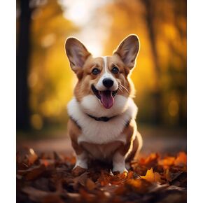 عام Corgi Dog 5d ​​Diamond Art Painting للبالغين تدريبات كاملة مستديرة من الماس من أدوات الأرقام للمبتدئين Gems Cross Stitch for Wall Decor 11.8x15.inch (4)