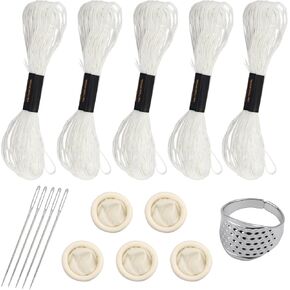 1PCS Sashiko Kit, Sashiko Supplies and Sashiko Embroidery Kit,Sashiko Embroidery Kit for Beginners Hand Quilting and Mending, Sashiko Kit Beginner Sewing Supplies