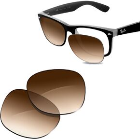 Glintbay 100% Precise-Fit Replacement Sunglass Lenses for Ray-Ban New Wayfarer RB2132 58mm