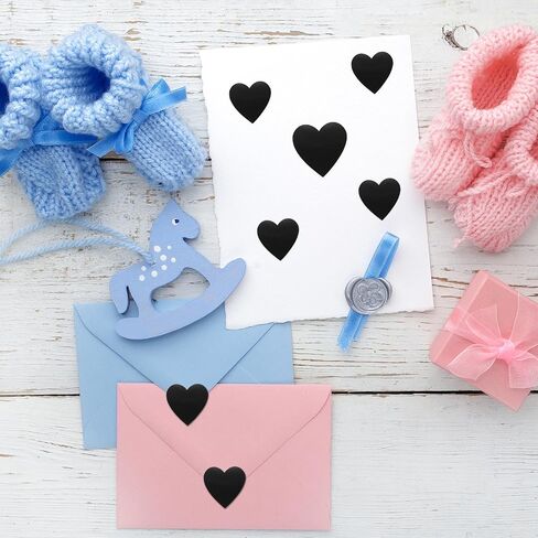 MECCANIXITY 1500 Labels White Heart Stickers 1 Inch Heart Shaped Sticker Labels Self-Adhesive Cute Decals for Envelope Valentine's Day Scrapbook Award Charts (3 Rolls, 500 Labels Per Roll) in Saudi Arabia