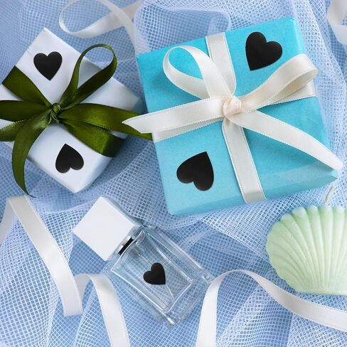 MECCANIXITY 1500 Labels White Heart Stickers 1 Inch Heart Shaped Sticker Labels Self-Adhesive Cute Decals for Envelope Valentine's Day Scrapbook Award Charts (3 Rolls, 500 Labels Per Roll) in Saudi Arabia