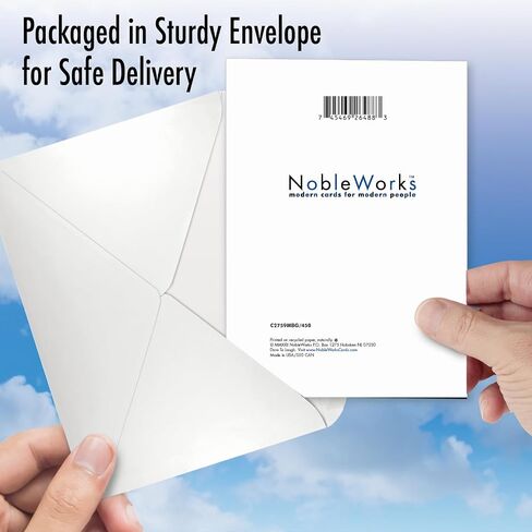 NobleWorks - بطاقة تحية عيد ميلاد معلم مع مظروف (4.63 × 6.75 بوصة) - يوم كبير 101 C2764MBG in Saudi Arabia