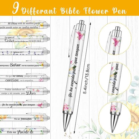 36 Pcs Spanish Christian Gifts Regalos Cristianos En Español Notebook and Pen Spanish Bible Quote Notepads Scripture Faith Religious Gift for Women Para Mujeres Church Favor(Floral Style) in Saudi Arabia